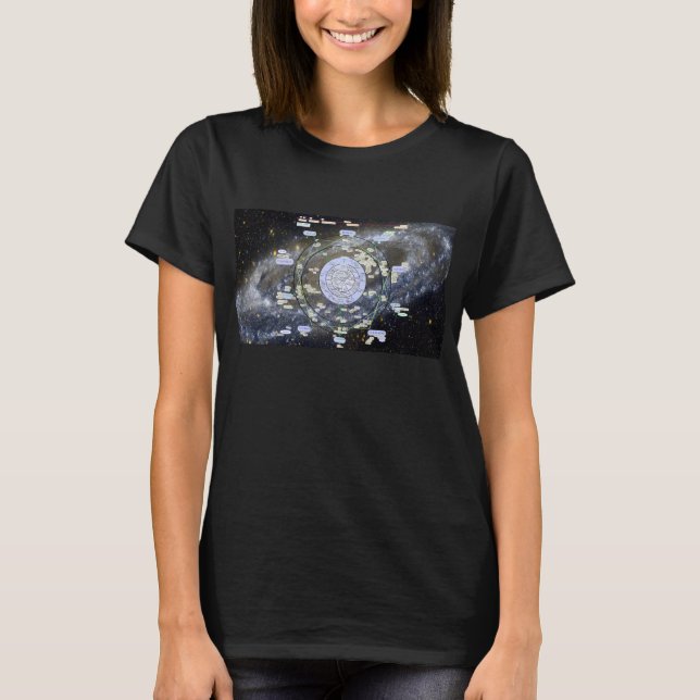 T-shirt Andromeda Map -- Starquest, womens (Devant)