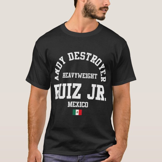 T-shirt Andy Boxing Ruiz Jr Mexico Gym poids lourd (Devant)