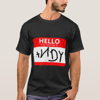 T-shirt Andy Cosplay, tenue, Anniversaire Vintage