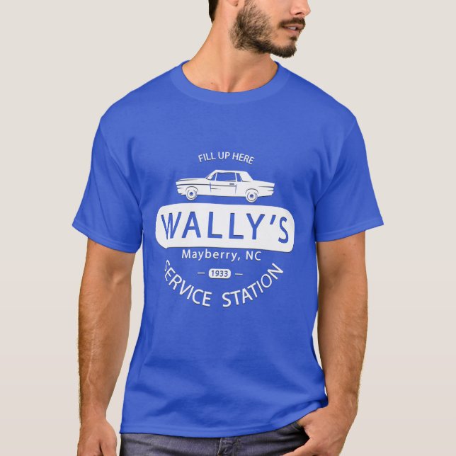 T-shirt Andy Griffith Show Wallys Service Station friends (Devant)