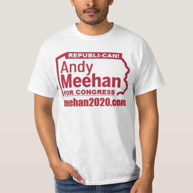 T-SHIRT ANDY MEEHAN POUR LE CONGRÈS REPUBLI-CAN!LOGO (Devant)