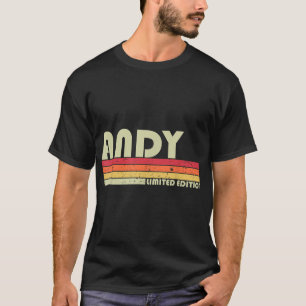 T-shirt ANDY Nom cadeau Personnalisé Funny Retro Vintage B