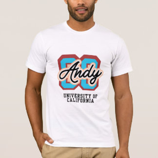T-shirt Andy Rétro Emblème Universitaire