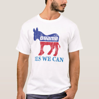 T-shirt Âne de Barack Obama Démocrate oui nous pouvons