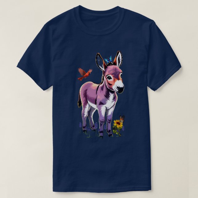 T-shirt Âne de bébé (Design devant)