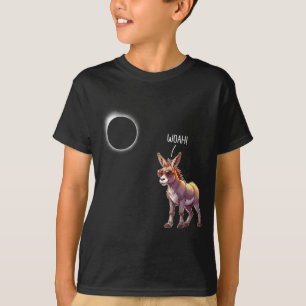 T-shirt Âne drôle Éclipse solaire Papa agriculteur