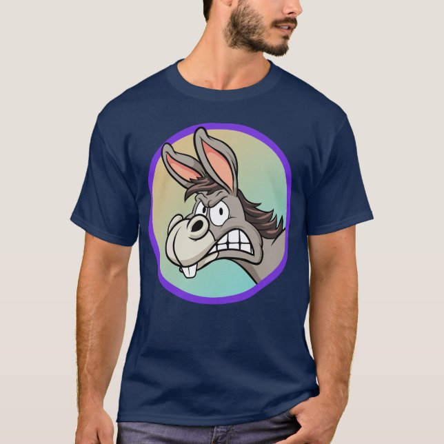 T-shirt âne en colère (Devant)