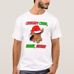 T-shirt Âne italien de Noël