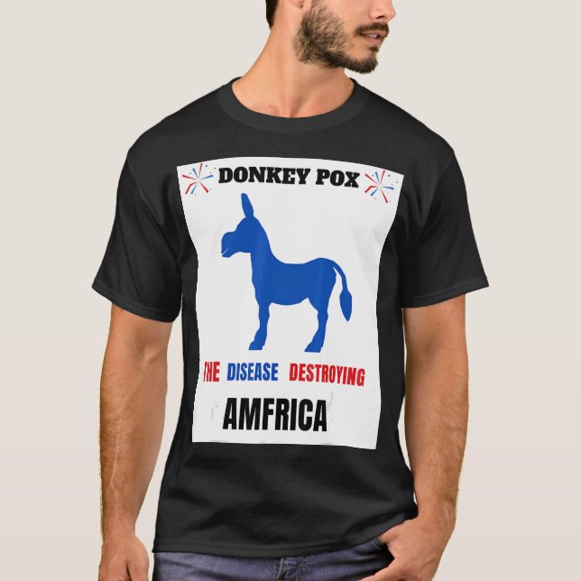 T-shirt âne pox amfrica quole âne pox vêtement cool (Devant)