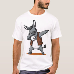 T-shirt Âne qui fait le Dab Drôle Mignon Danse Dab