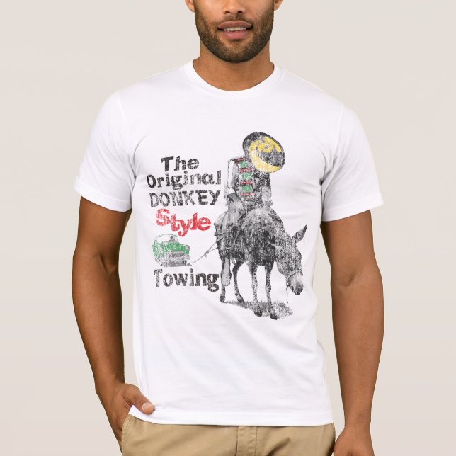 T-shirt Âne vintage (Devant)