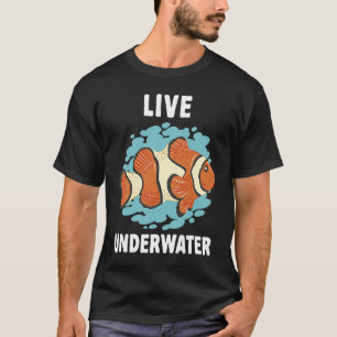 T-shirt Anemone de poisson clown vivant sous l'eau