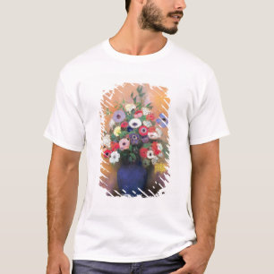 T-shirt Anémones et lilas dans un vase bleu, après 1912