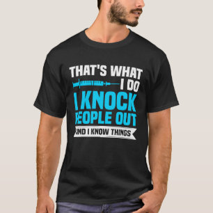 T-shirt Anesthésie CRNA Infirmière anesthésiste et anesthé