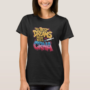 T-shirt Anesthésie Docteur CRNA Infirmière Design Anesthés