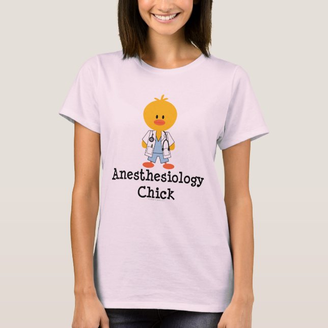 T-shirt Anesthésiologie Chick Organic Chemise (Devant)