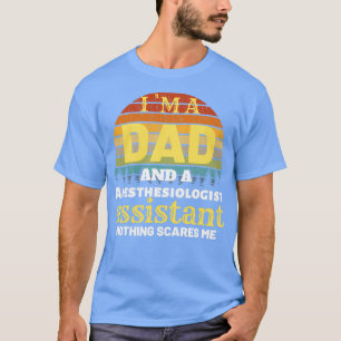 T-shirt anesthésiste assistant Papa Mens cadeau vintage