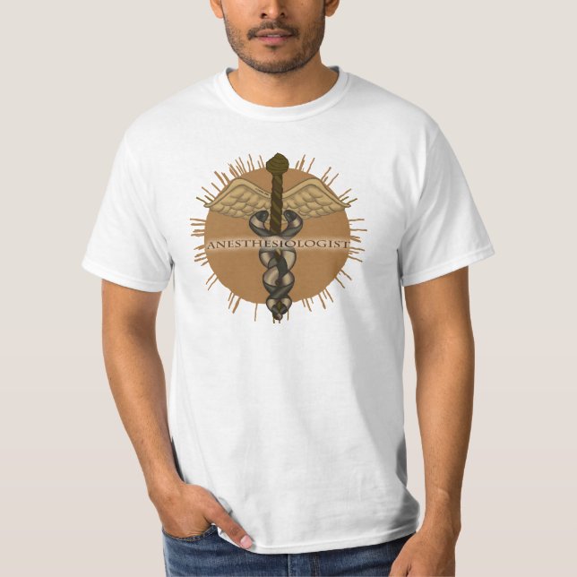 T-shirt Anesthésiste Caduceus (Devant)