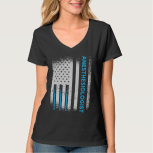 T-shirt Anesthésiste Drapeau Américain
