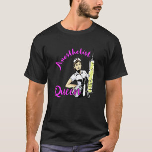 T-shirt Anesthésiste femme Reine infirmière Crna Anasthési