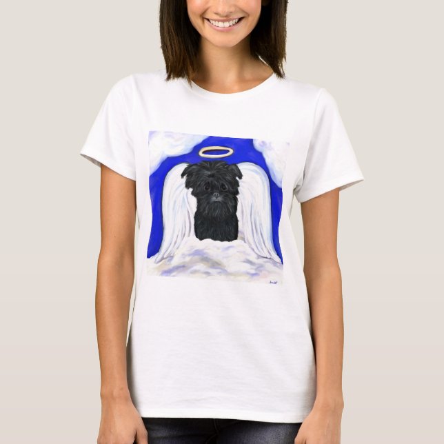 T-shirt Ange Affenpinscher (Devant)