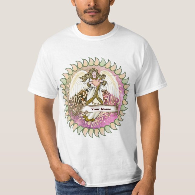 T-shirt Ange au cœur d'or  (Devant)