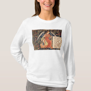 T-shirt Ange avec une éponge fixée à une tige