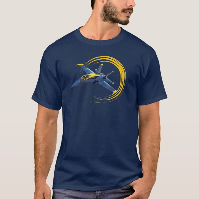 T-shirt ange bleu (Devant)
