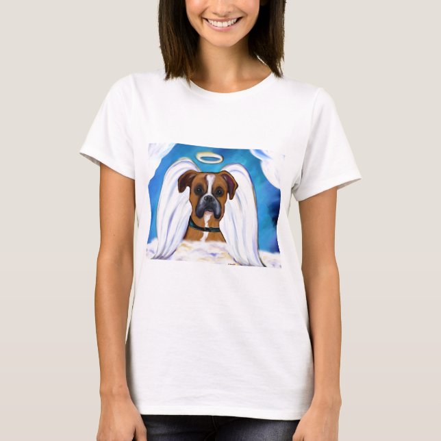 T-shirt Ange Boxer Chien (Devant)