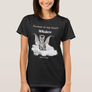 T-shirt Ange Cat Grey Tabby Pet Memorial