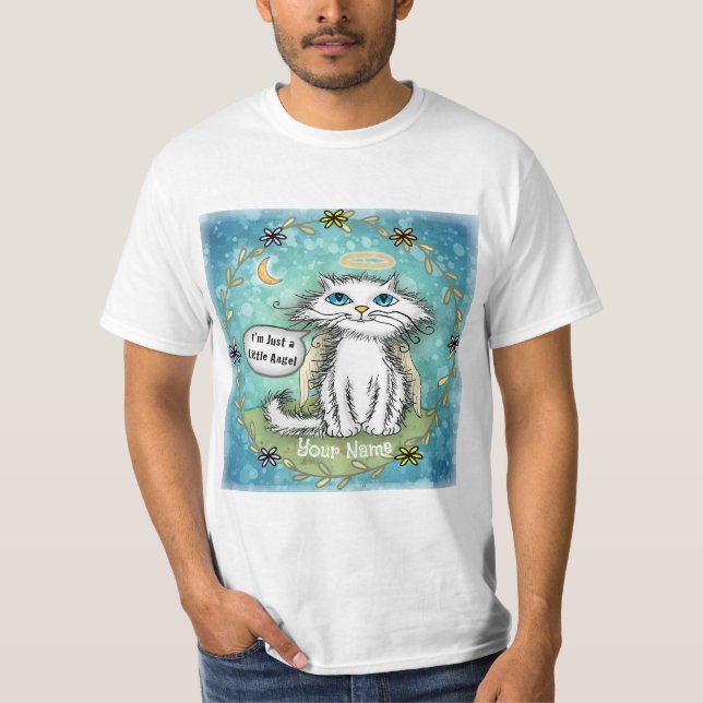 T-shirt Ange  Chat Scraggles  (Devant)