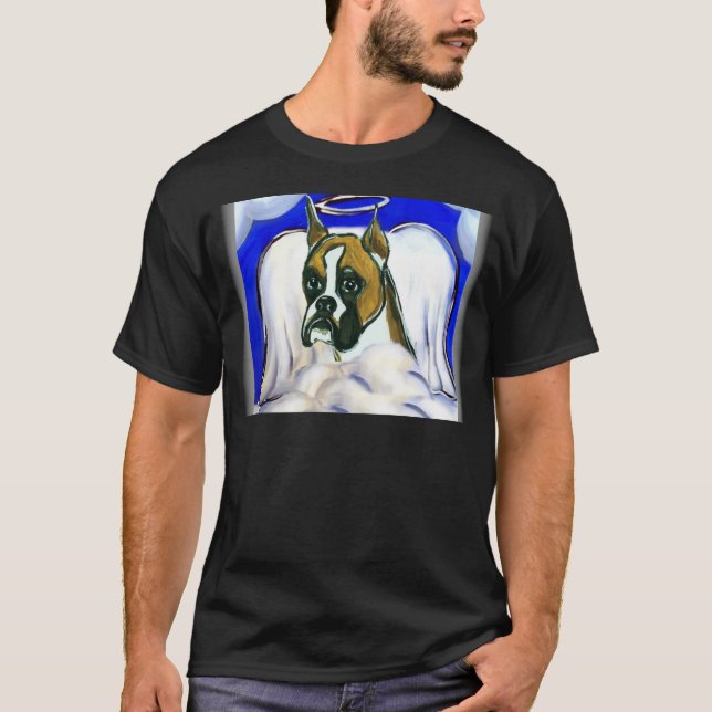 T-shirt ange chien boxer (Devant)