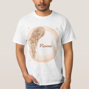 T-shirt ange chrétien à une aile