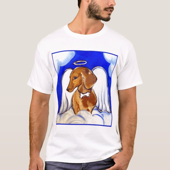 T-shirt ange dachshund (Devant)