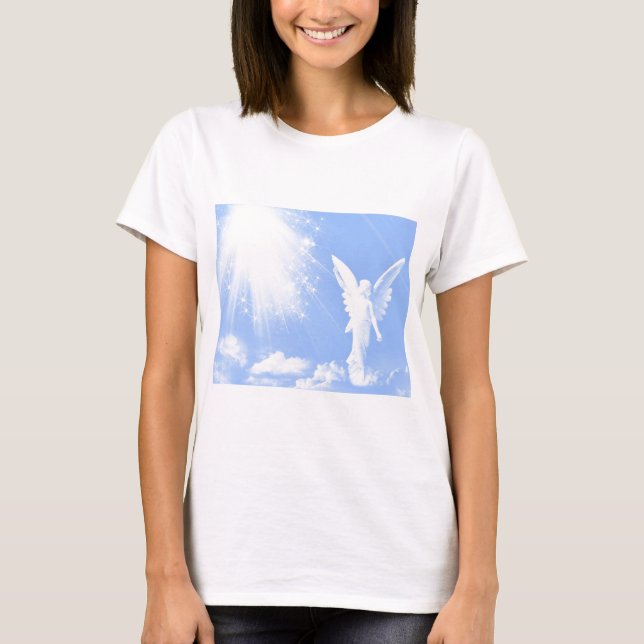 T-shirt Ange dans les nuages (Devant)