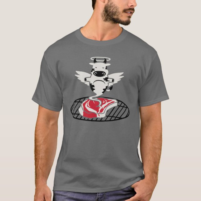 T-shirt Ange de bifteck (Devant)