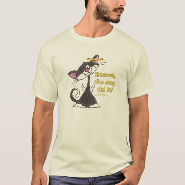 T-shirt Ange de chat (Devant)