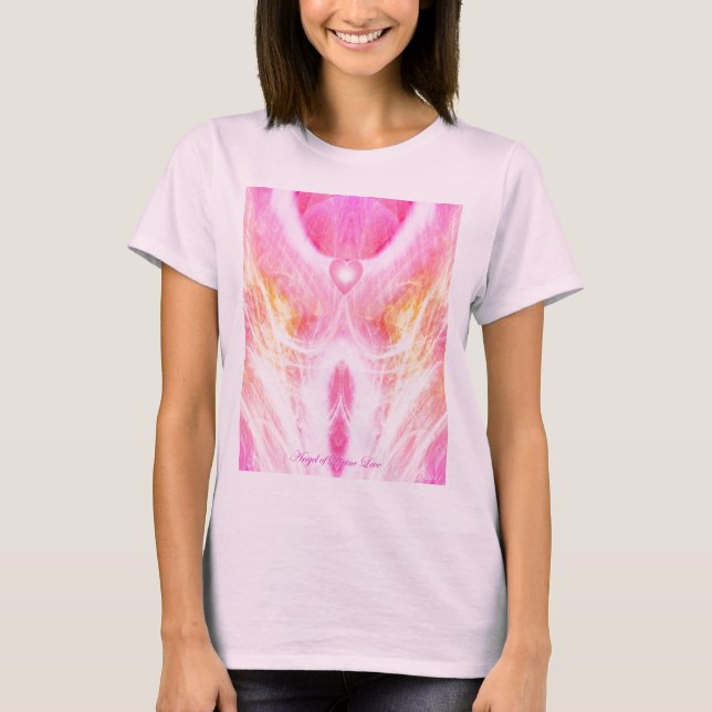 T-shirt Ange de chemise divine d'amour (Devant)