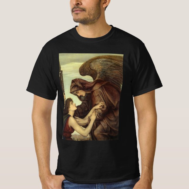 T-shirt Ange de la mort par Evelyn De Morgan (Devant)