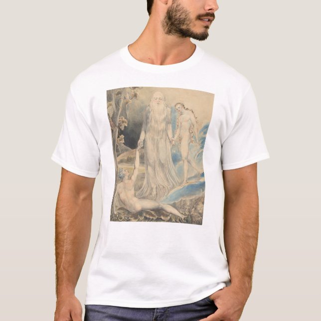 T-shirt Ange de la présence divine apportant Ève à Adam (Devant)