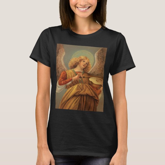 T-shirt Ange de la Renaissance jouant du violon Melozzo da (Devant)