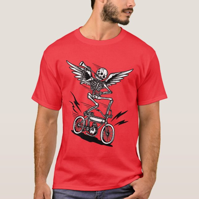 T-shirt Ange de Moto (Devant)