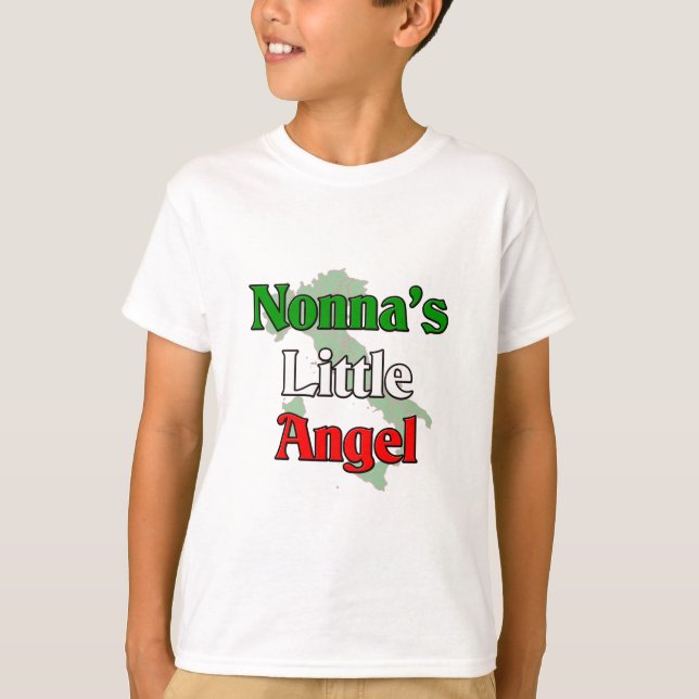 T-shirt Ange de Nonna (grand-mère italienne) peu de (Devant)
