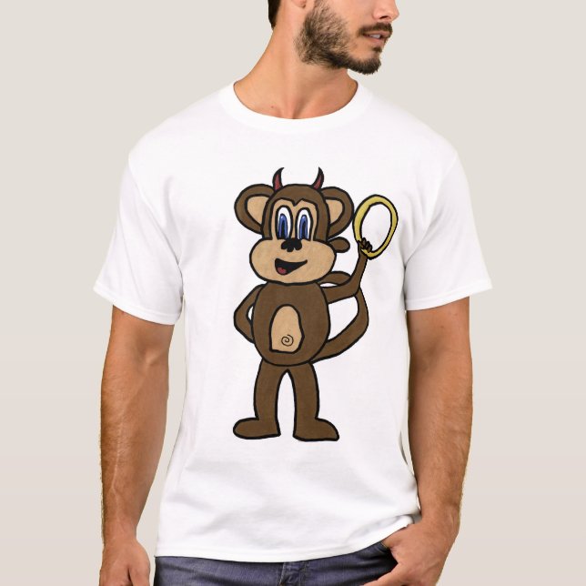 T-shirt Ange/diable de singe ? (Devant)