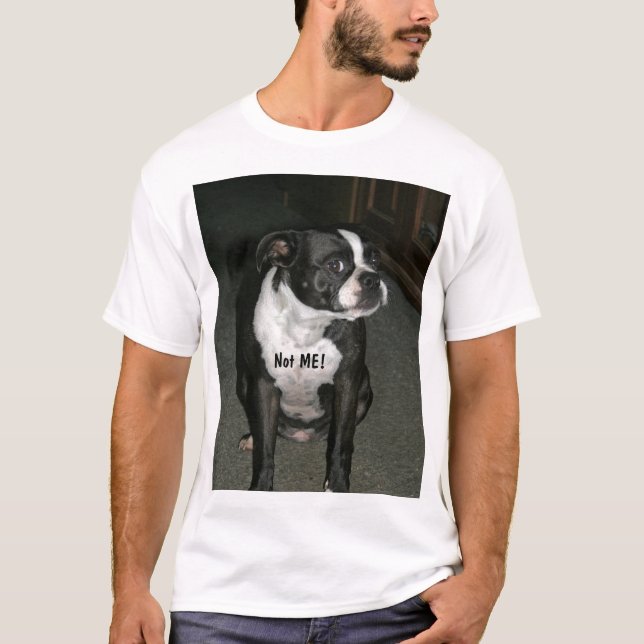 T-shirt Ange d'innocent de Boston Terrier (Devant)