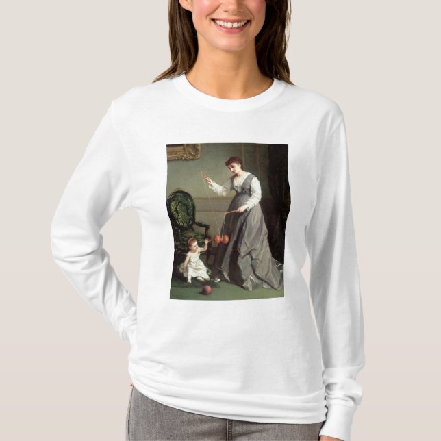 T-shirt "Ange et diable" ou "jeu du diabolo (Devant)