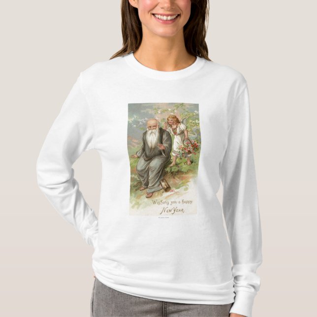 T-shirt Ange et temps de père # 1 (Devant)