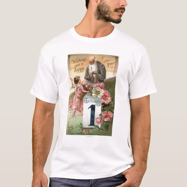 T-shirt Ange et temps de père # 2 (Devant)