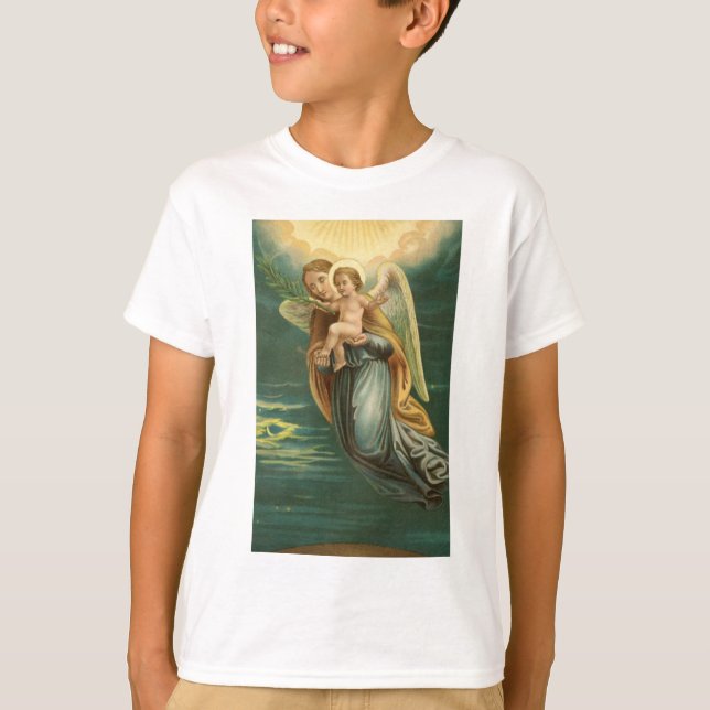 T-shirt Ange gardien et bébé Jésus (Devant)