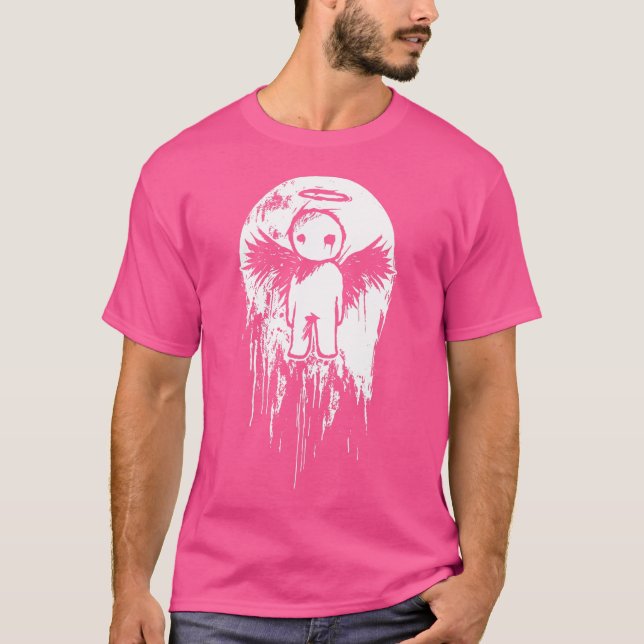 T-shirt Ange gothique emo triste et solitaire  1 (Devant)
